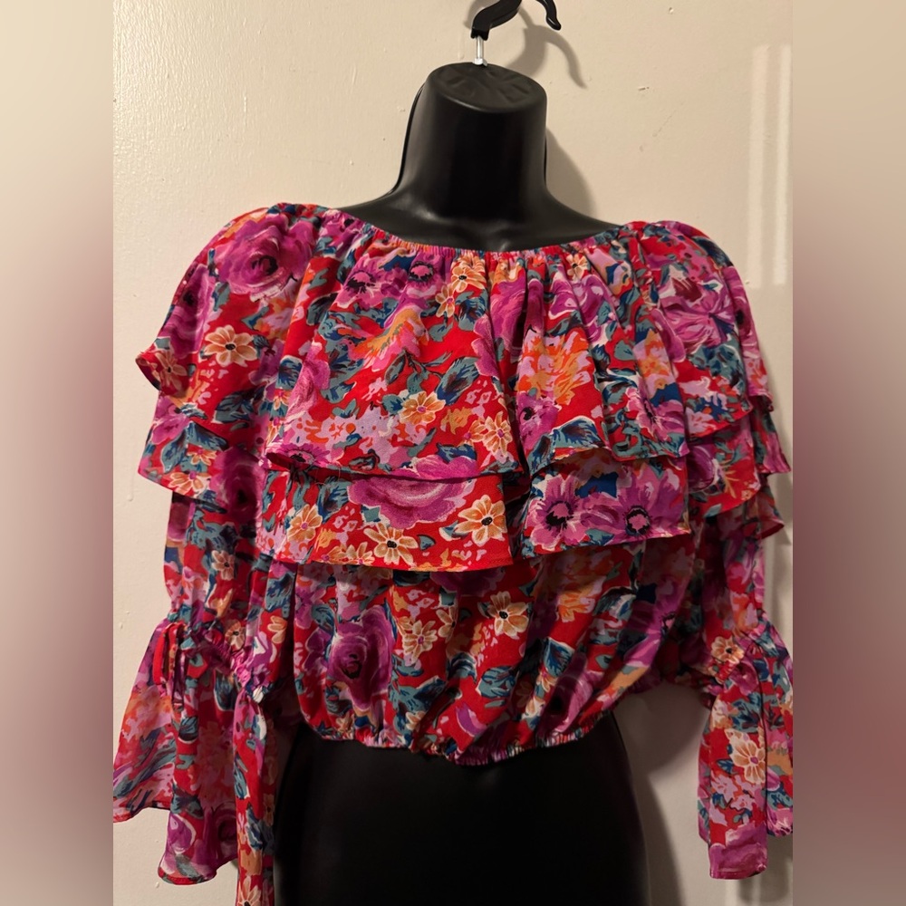 F21 floral top